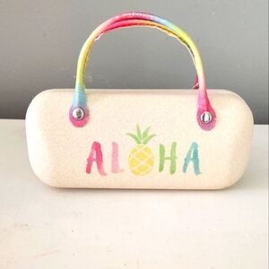 Tommy Bahama colorful glasses case, Aloha, Hawaiian